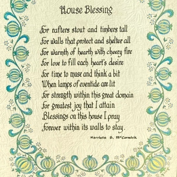 Cottage Core Home Poem on Wood Panel - Picture 3 of 6